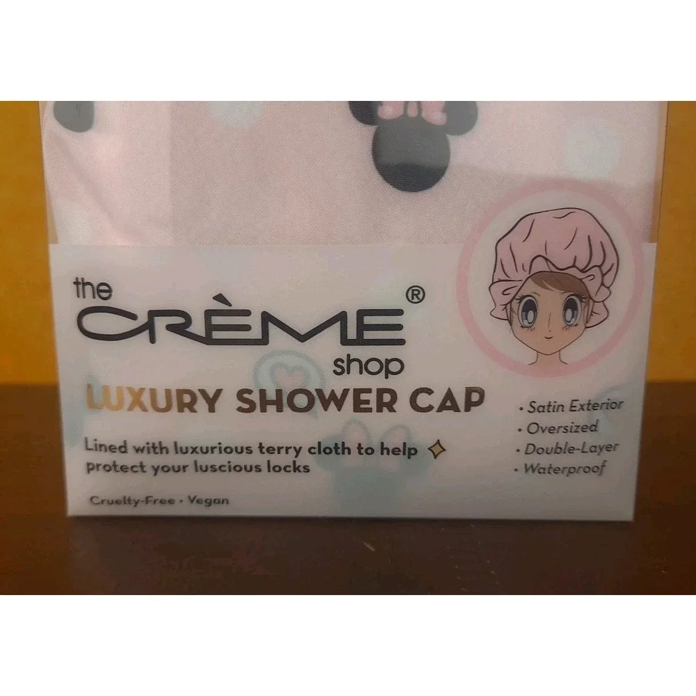 The Creme Shop x Disney Minnie Mouse LUXURY SHOWER‎ CAP Satin Exterior Oversized